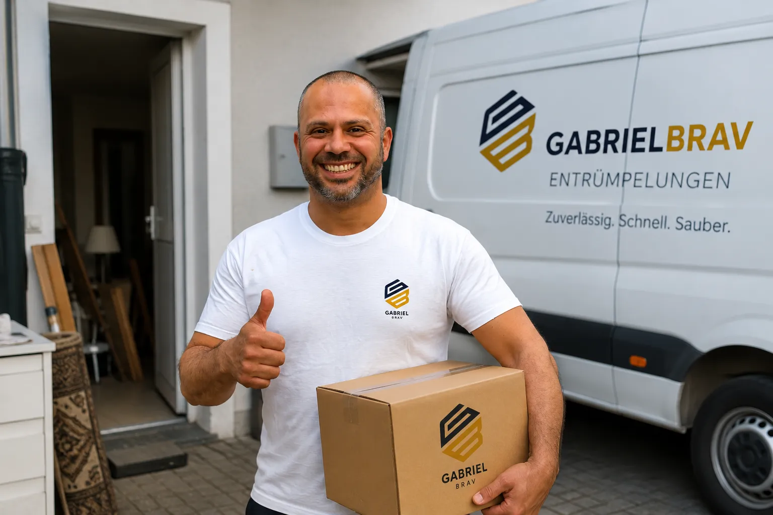 Gabriel Brav Entrümpelungen – Transporter vor Ort, jetzt Angebot anfordern